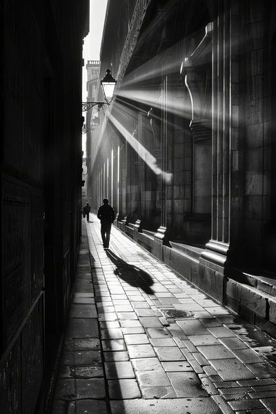 Urbane Schwarz-Weiß-Fotografie von Poster Art Shop