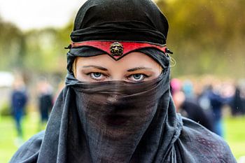 Gesluierde schoonheid