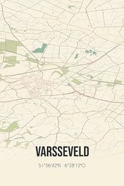 Alte Karte von Varsseveld (Gelderland)