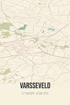 Vintage landkaart van Varsseveld (Gelderland) van MijnStadsPoster