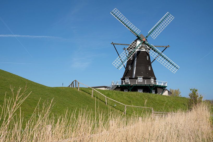 Windmolen, Pellworm, Noord-Friesland, Duitsland van Alexander Ludwig