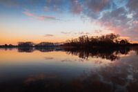 Reflectie Zonsondergang Haarsteegse Wiel