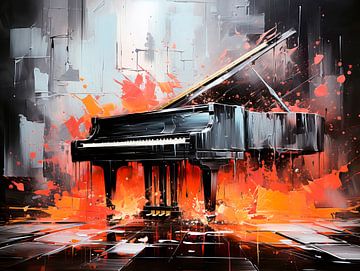 MUSIC ART Piano by Melanie Viola