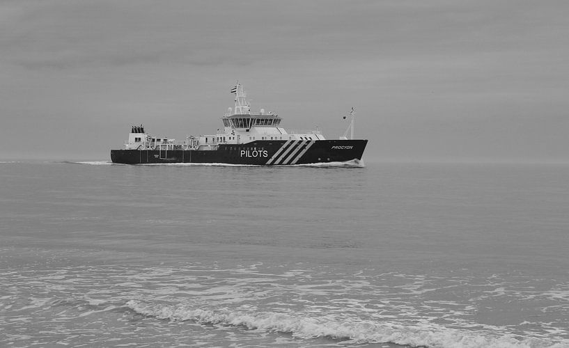 The ship the Procyon in black and white by Jose Lok