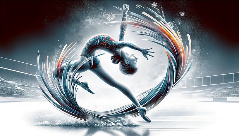 Winter ballet in the crystalline ice circle by artefacti