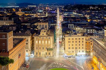 Overzicht over Rome met Via del Corso