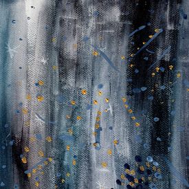 Abstrakte Aquarell-Galaxie Malerei von Laura Dogariu