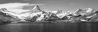 Panorama van de Bachalpsee in Zwart-Wit, Zwitserland van Henk Meijer Photography thumbnail