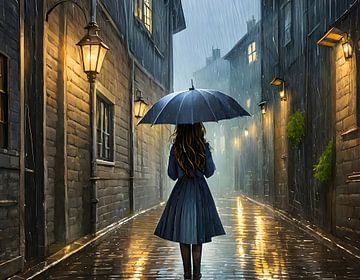 Wandelen in de regen