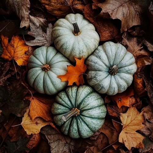 Pompoenen in de herfst
