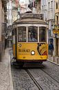 Tram line 12 in the picturesque streets of Lisbon by Rolf Schnepp thumbnail