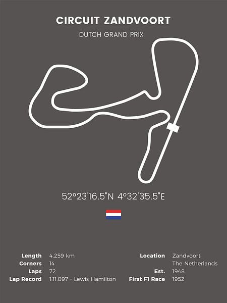 Circuit de Formule 1 de Zandvoort par MDRN HOME