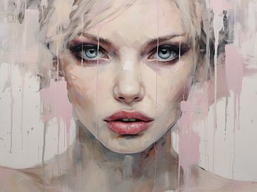 Abstraktes Porträt-Kunstwerk - Moderne Wanddekoration von SPEQ ART