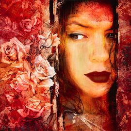 Sie schaut in ihre Träume