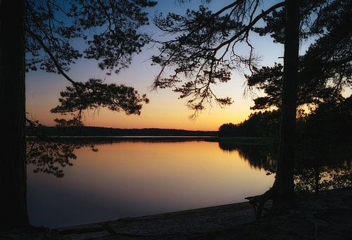 Coucher de soleil en Suède