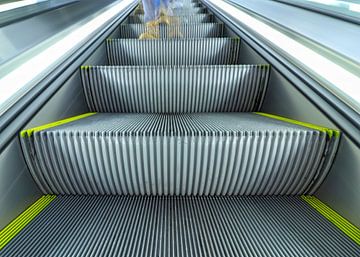 Escalator to the subway. by Hester Hielkema