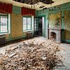 Verlaten kamer met open haard van Vivian Teuns