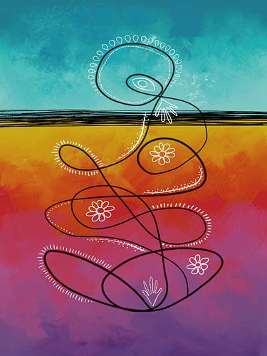 Summer tribe tribal art by Tanja Udelhofen