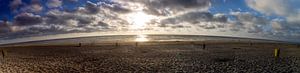 Panorama Sonnenuntergang am Strand