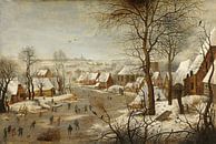 Winterlandschaft, Pieter Brueghel der Jüngere von Meesterlijcke Meesters Miniaturansicht