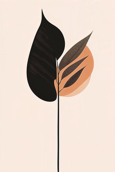 Boho-Blatt-Kunst von Studio BB