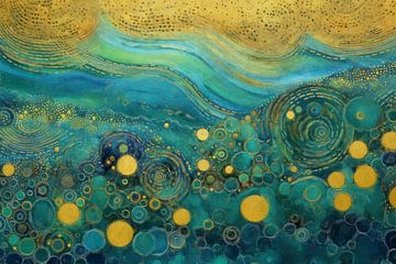 Dansende Zee en Hemel van Whale & Sons
