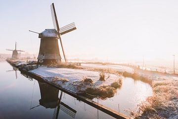 Winter-Windmühlen von Marc Janson