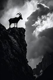 Gipfelfeeling bei Sonnenuntergang von Poster Art Shop