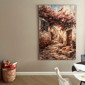 Photo de nos clients: Ruelle bordée de bougainvilliers par BS, sur ArtFrame