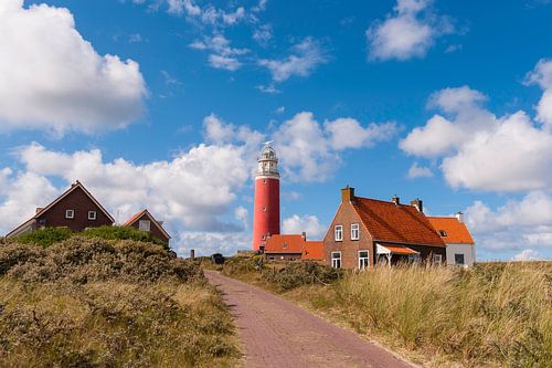 Dorpje aan de voet van de vuurtoren op Texel