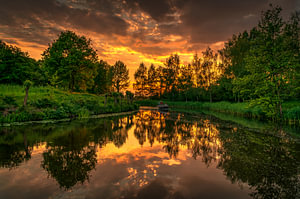 perfecte zonsondergang