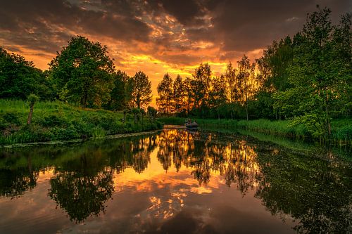 perfecte zonsondergang