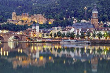 Heidelberg op de Neckar van Patrick Lohmüller