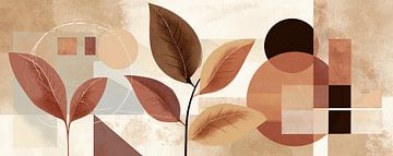 Leaves Abstract by ARTEO Paintings