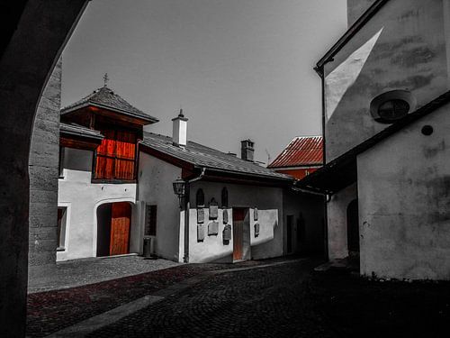 Binnenhofje in Rattenberg  Oostenrijk