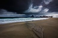 Sturm über der norwegischen Küste von Marijn Heuts Miniaturansicht