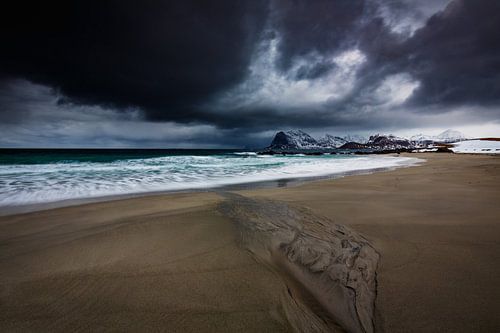 Tempête sur la côte norvégienne