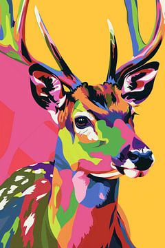 Modern pop-art hert van ARTemberaubend