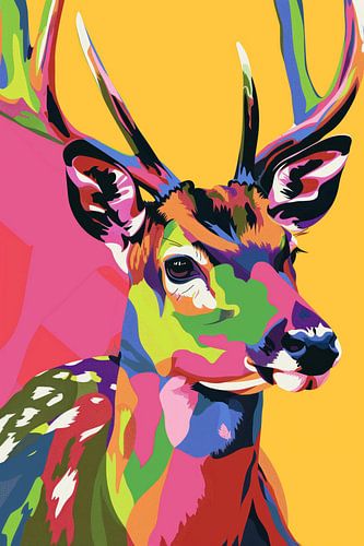 Cerf Pop Art moderne