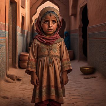 Little Moroccan girl by Gert-Jan Siesling