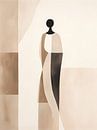 Japandi style - Silhouette of a woman by Petra Dreiling-Schewe thumbnail
