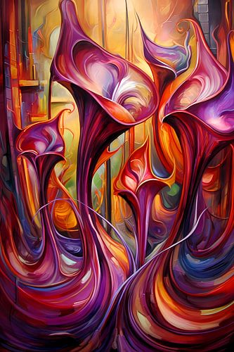 Danse des couleurs flamboyantes