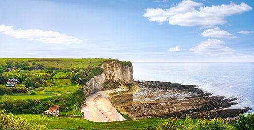 Vaucottes strand. Étretat en Fécamp, Normandië