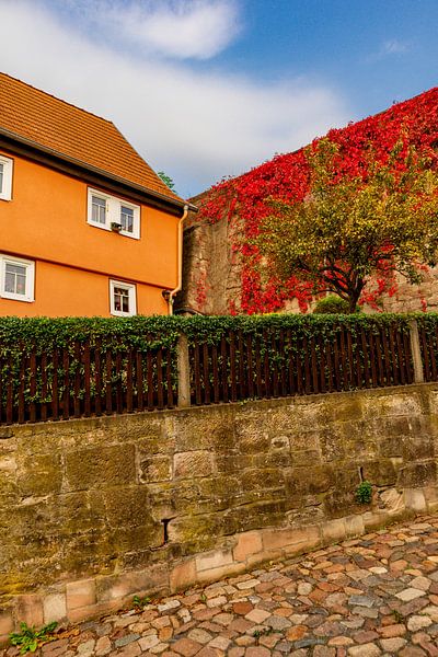On the way in the city centre of Schmalkalden by Oliver Hlavaty