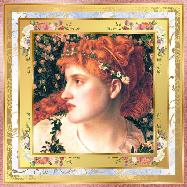 S.F. Remastered Version of Perdita by Frederick Sandys by Silver Fox Art Decor