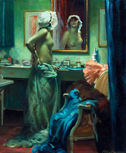 In Boudoir, Arnulf de Bouché, 1910