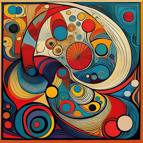 Abstract and colourful