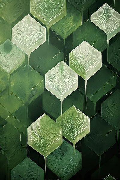 Abstract green by Bert Nijholt