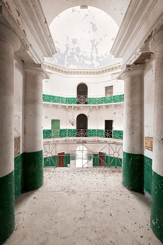 Behind the walls of the abandoned prison
