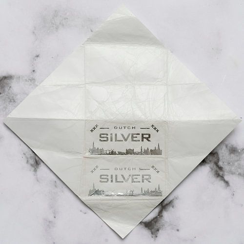 Gnome post Dutch Silver on marble